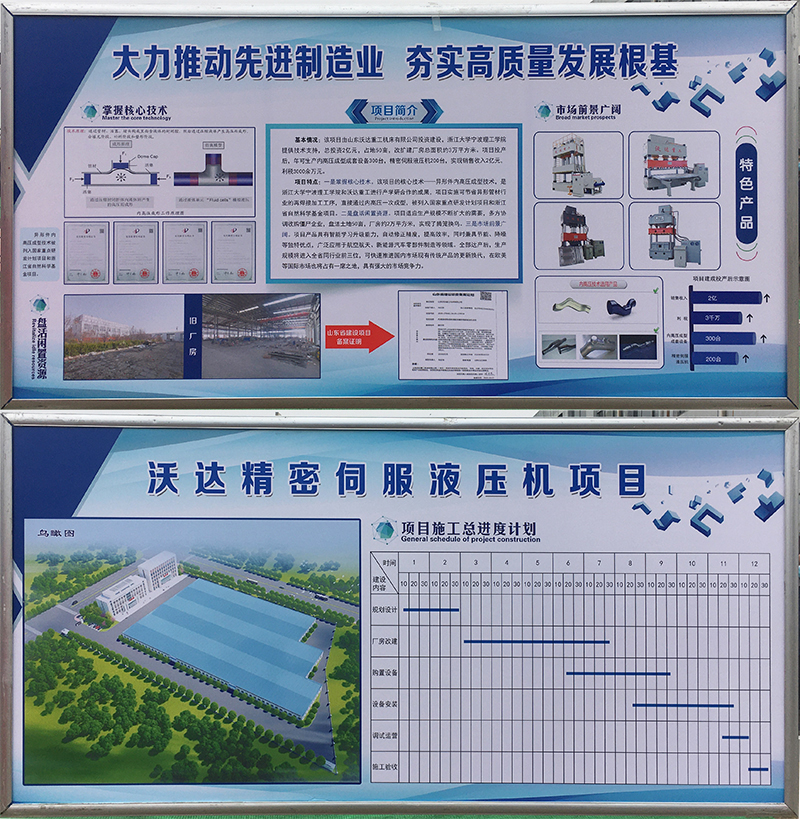山東沃達精密伺服液壓機項目開工 山東沃達精密伺服液壓機項目開工